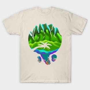 Kauai bath in Hawaii, na pali coast T-Shirt